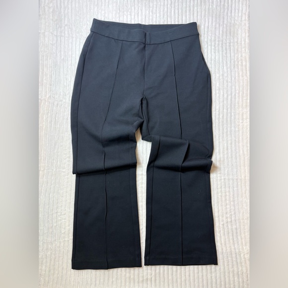 J. Crew Pants - J.Crew Black Ponte Crop Flare Pants Size 10 New With Tags